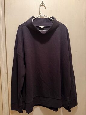 Wonderly Ribbed Funnel Neck Sweater - Black